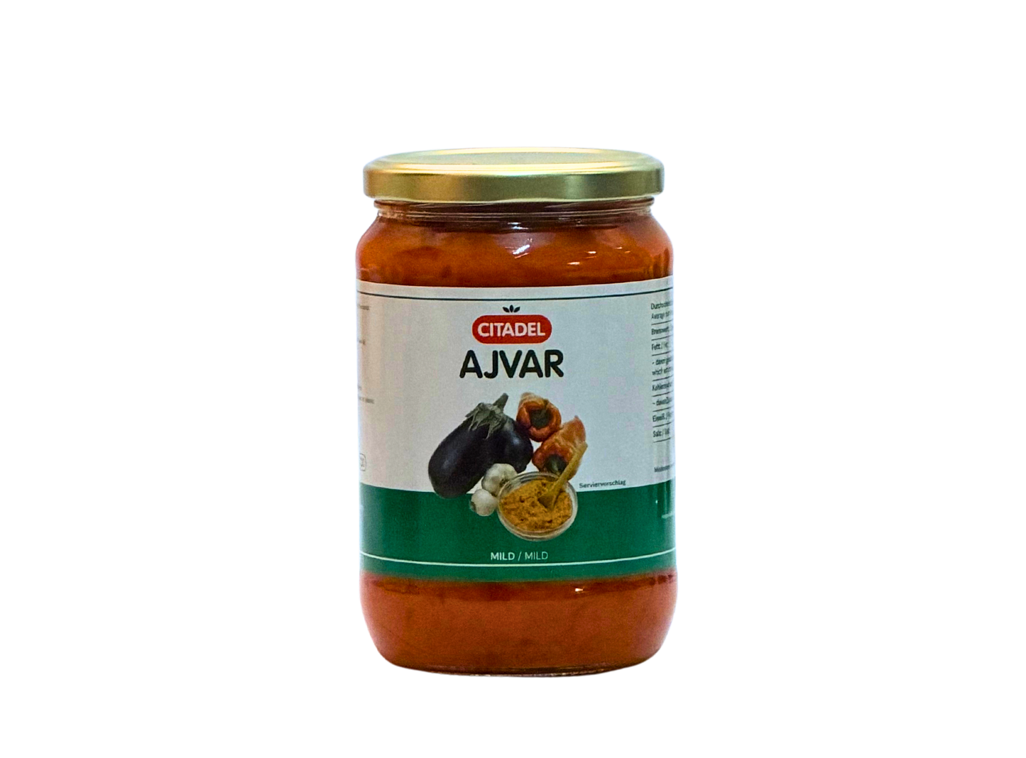Ajvar Mild 720ml Glas