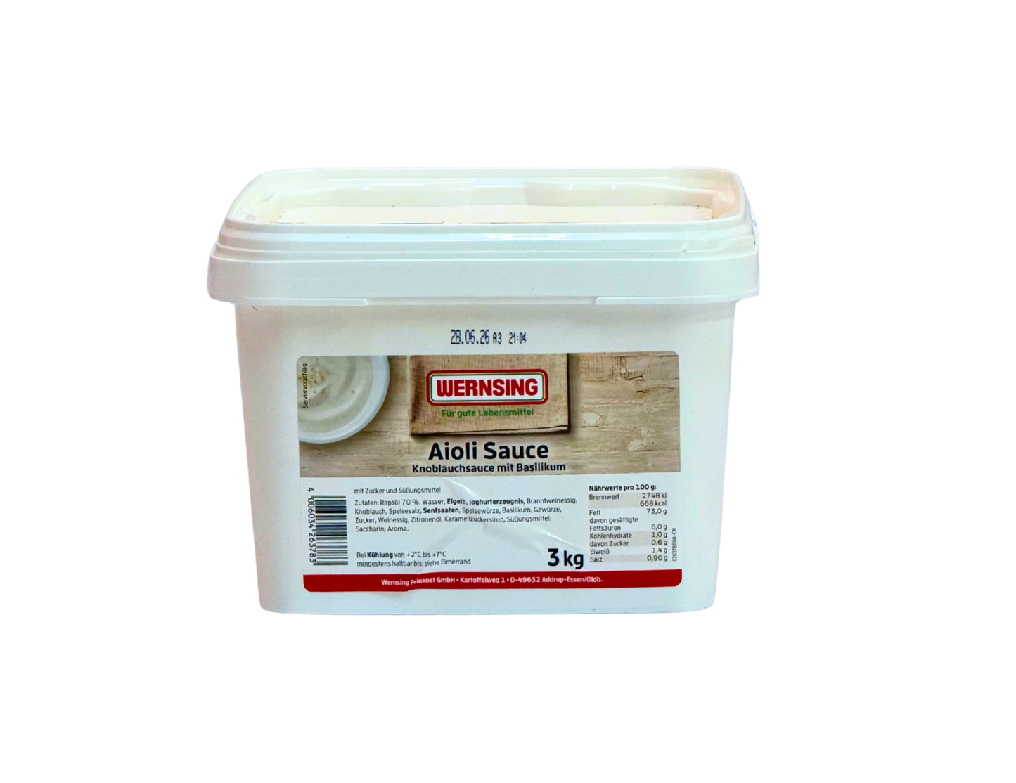 Wernsing Aioli Sauce 3kg