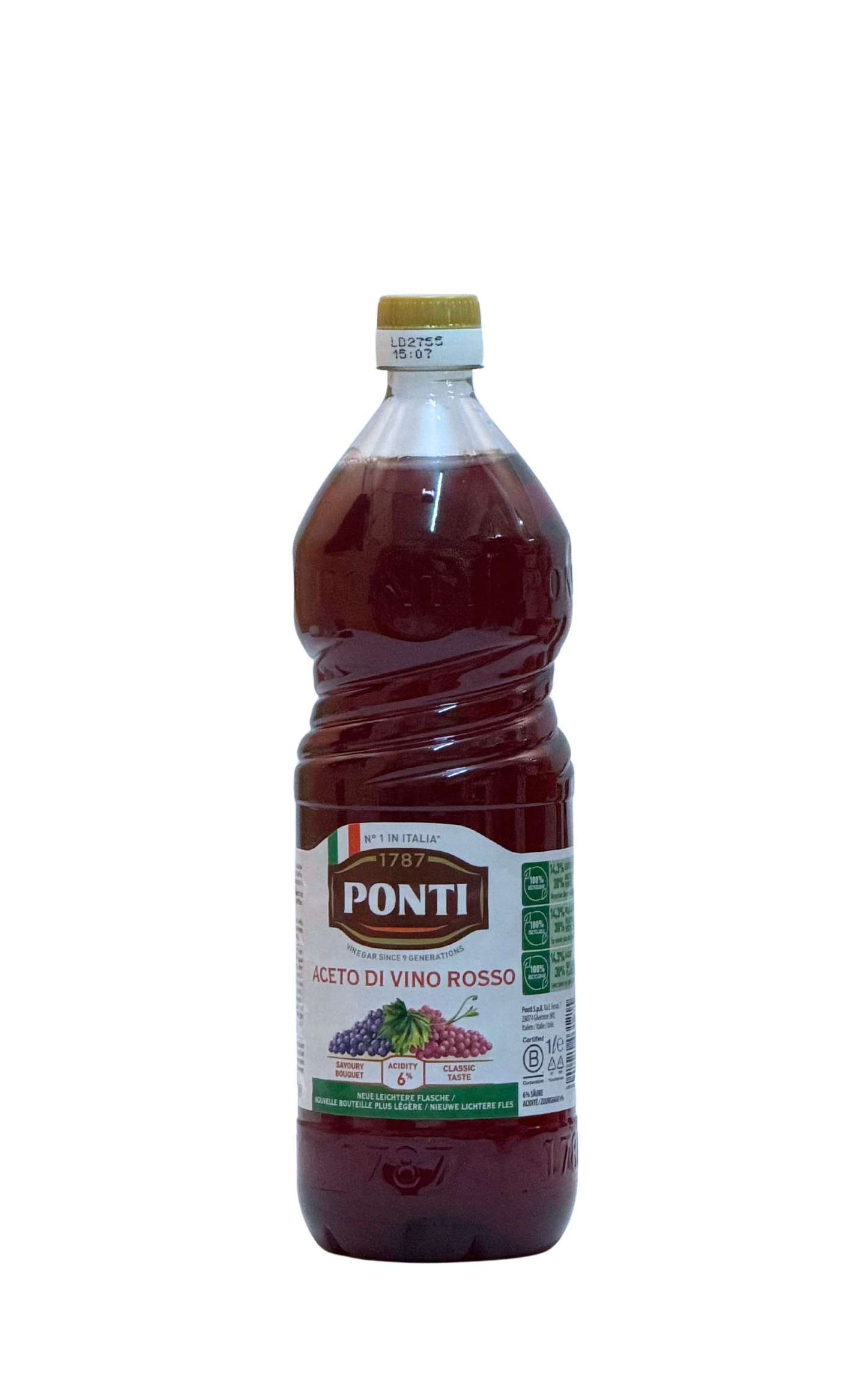 Ponti Rotweinessig 1L