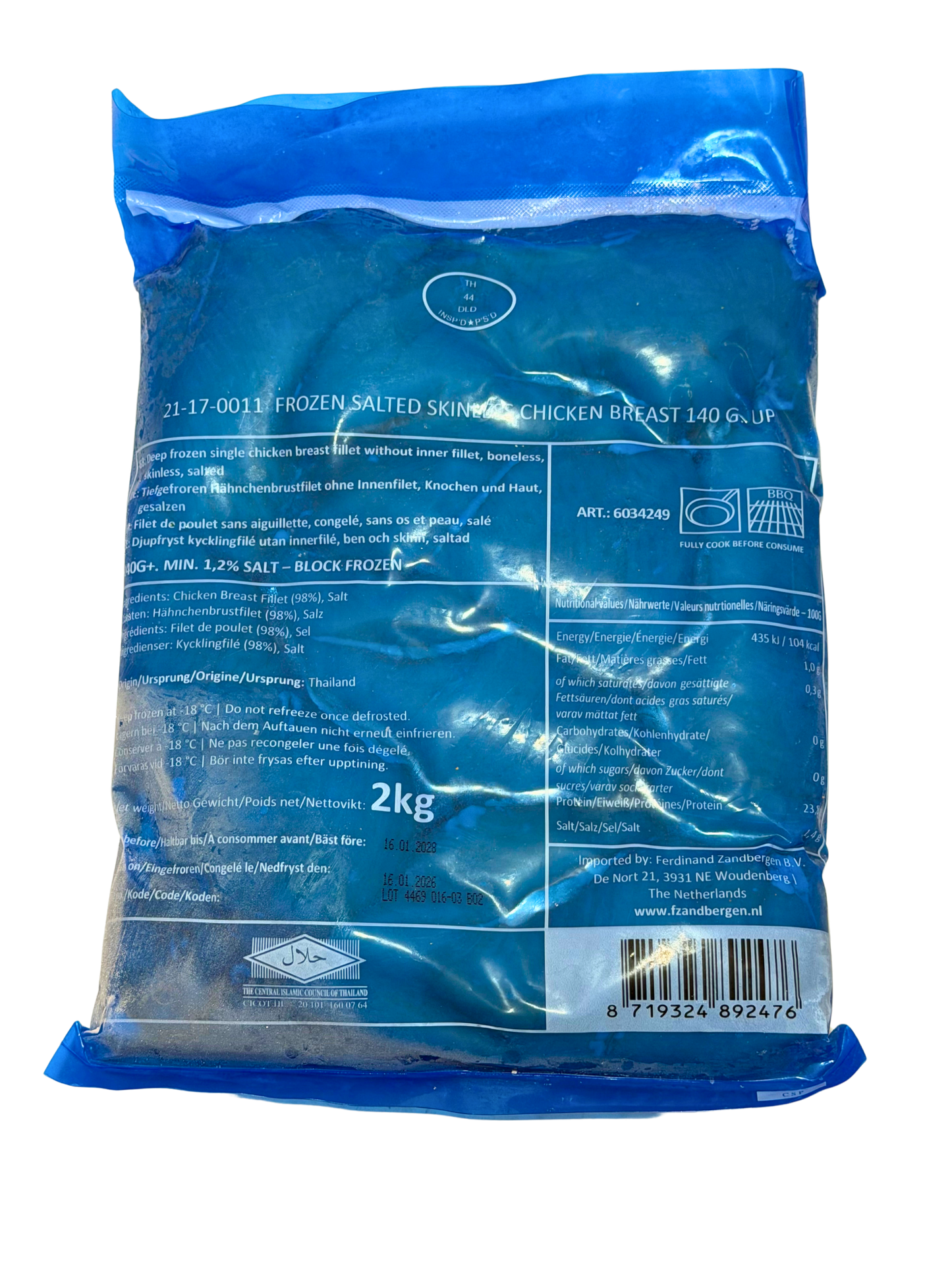 Hähnchenbrustfilet Natur 2kg