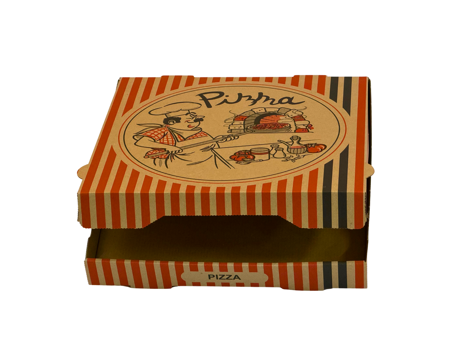 Pizzabox 22x22x4 Braun 100Stk. TOP C19958