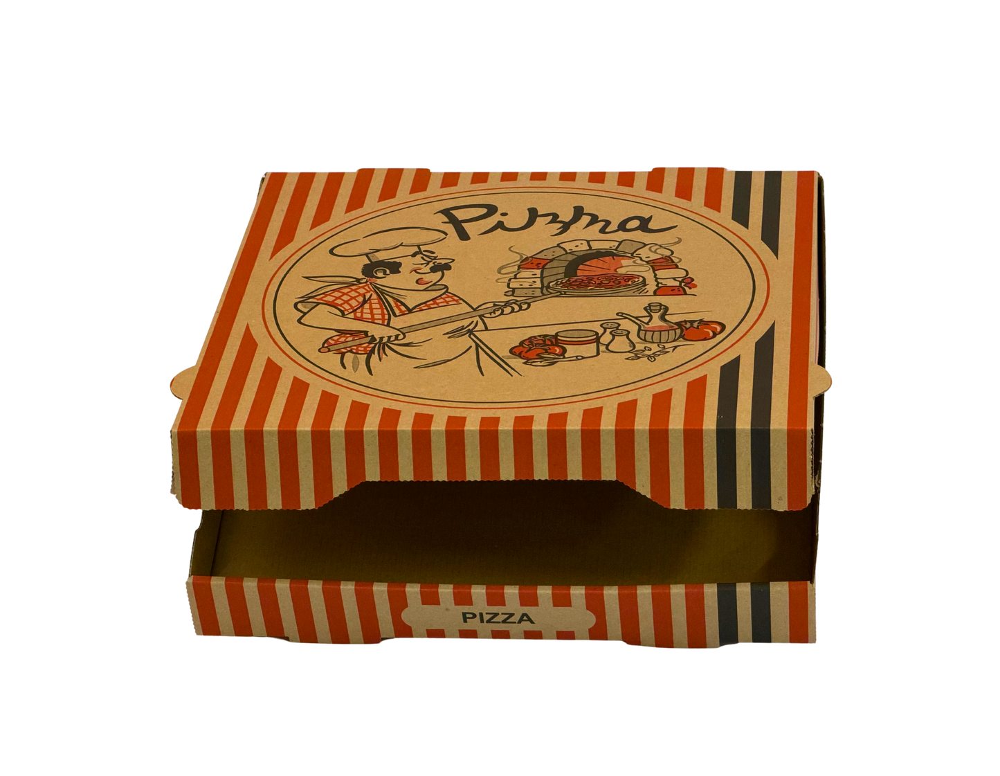 Pizzabox 20x20x4 Braun 100Stk. TOP C19957