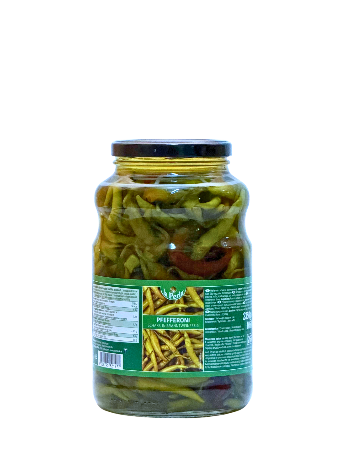 La perla Pfefferoni Grn scharf 2650ml Glas