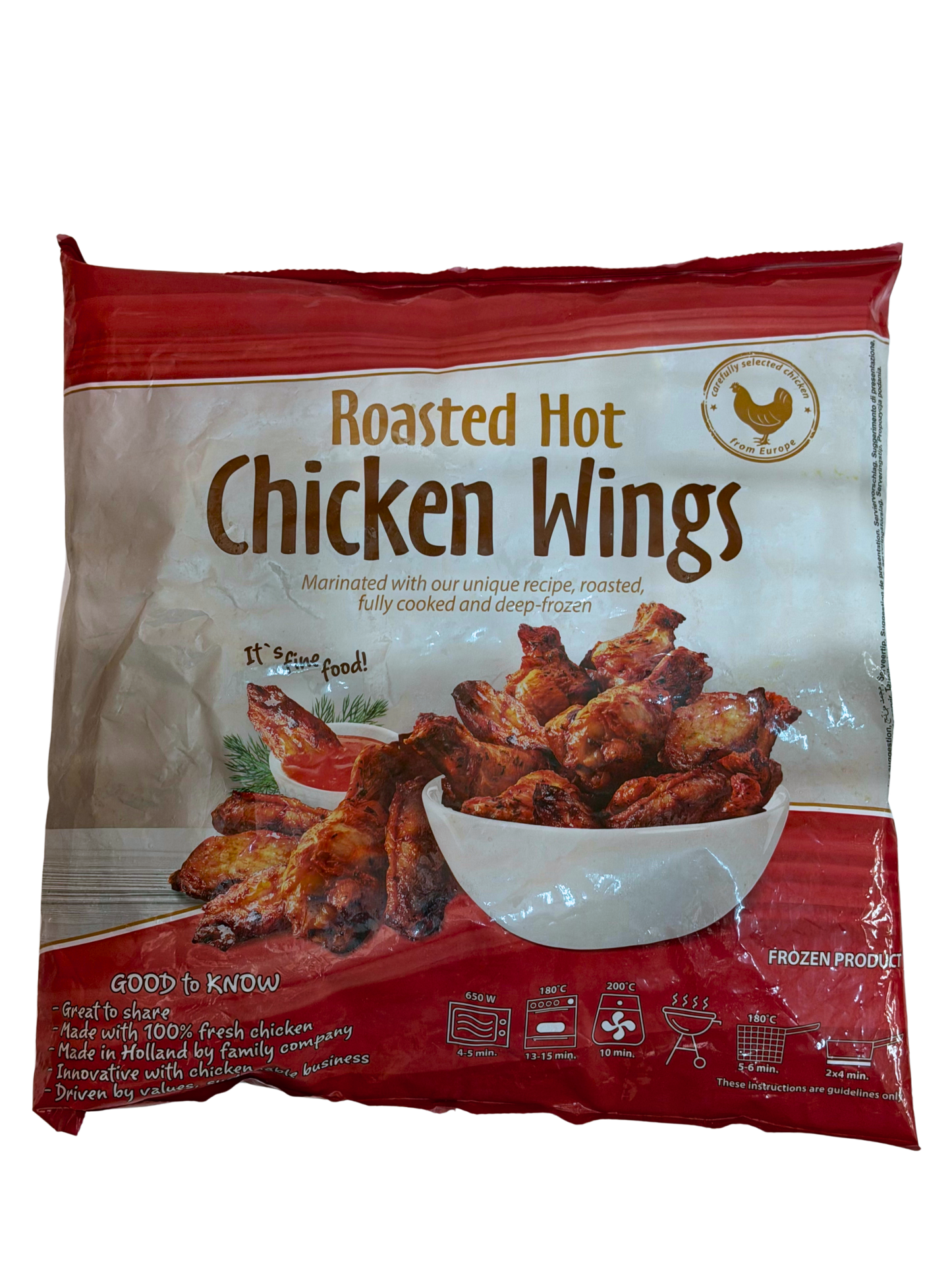 Crown Buffalo Chicken Wings 1kg Roasted Hot