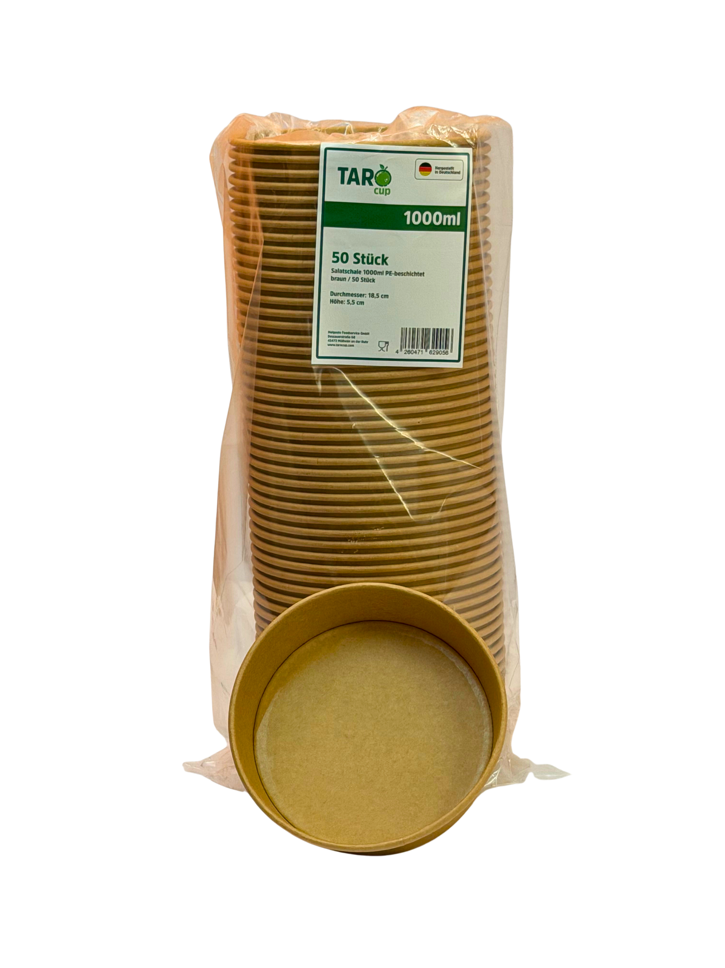 Salatschale Braun 1000ml 50Stk.