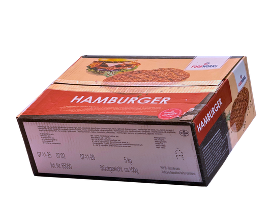 Hamburger TK 50x100g GAFA 5kg Karton