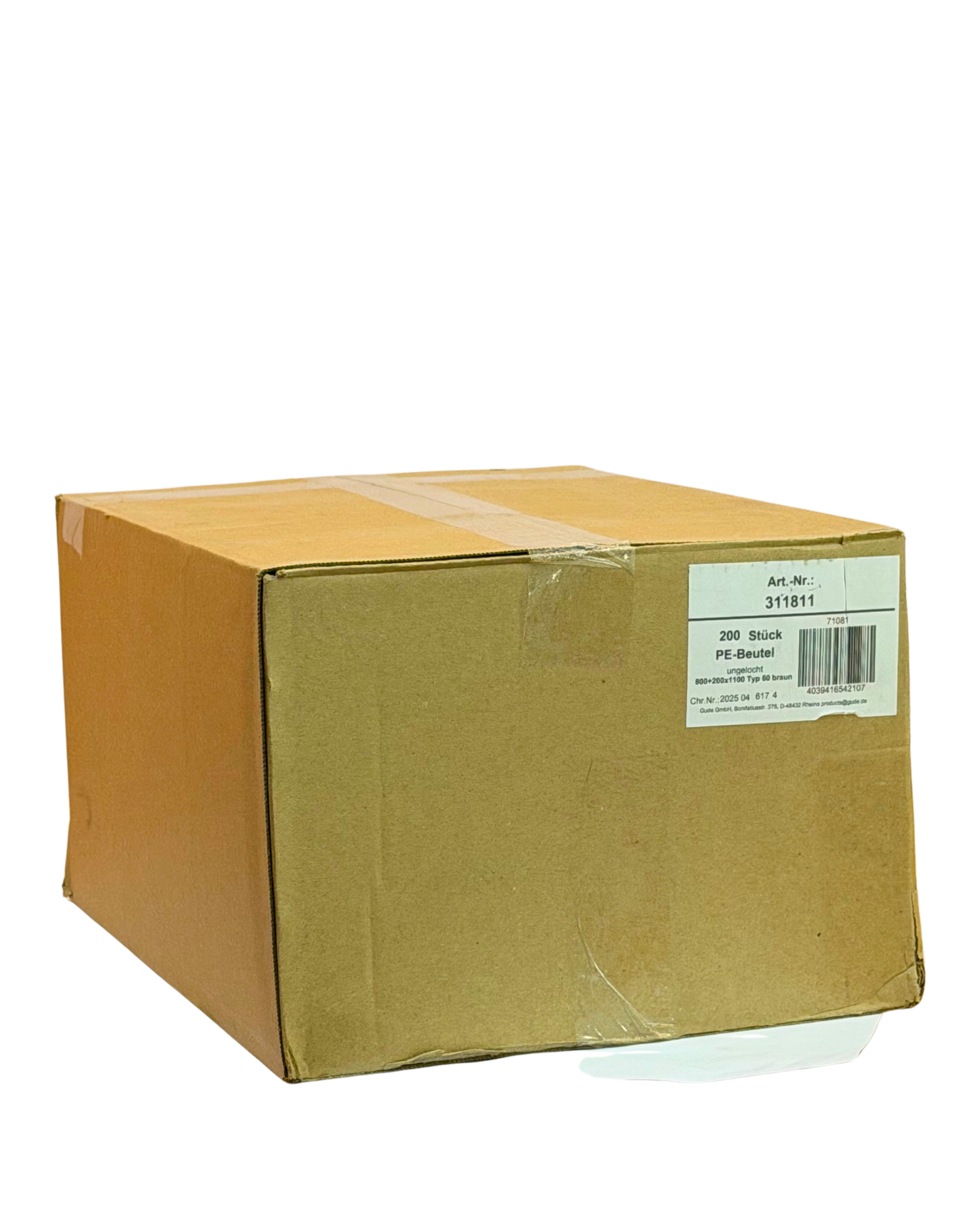 Mllbeutel 80X20X110 Braun Typ 60 240L 311811 200stk.