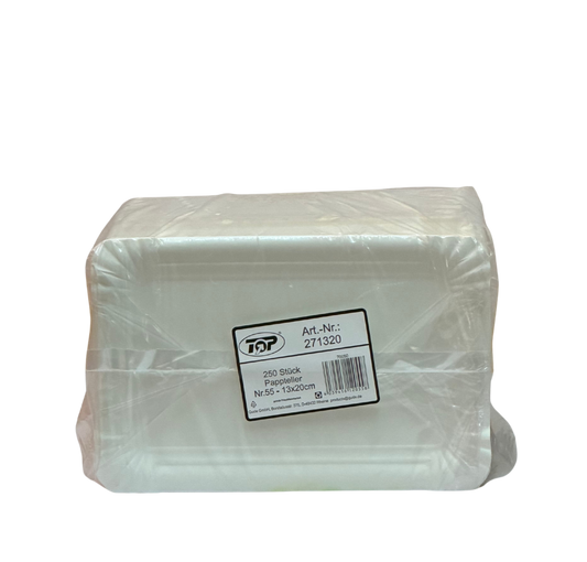 Pappteller 13x20cm 250Stk Nr. 55 271320