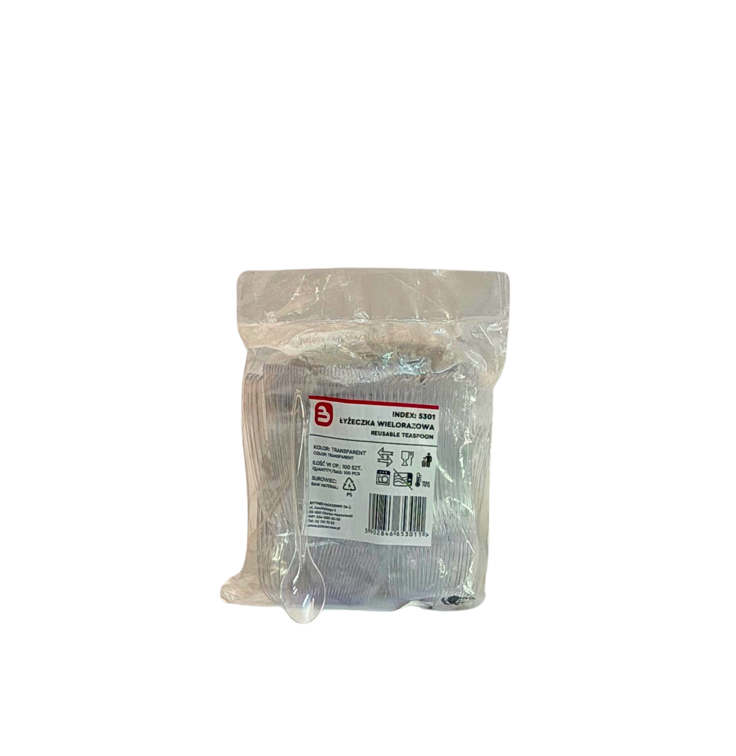 Kaffeelöffel Transparent 125mm 100Stk. 5301N