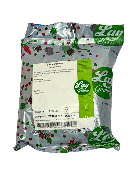 Lay Lorbeerblätter ganz getrocknet 100g Beutel