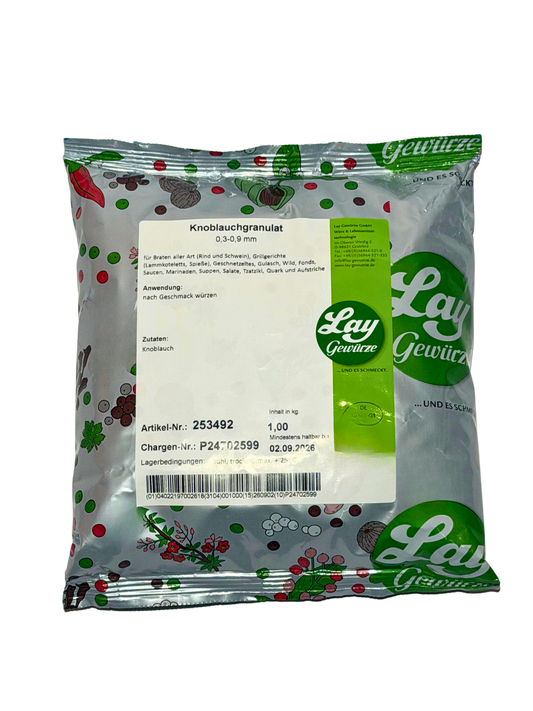 Lay Knoblauchgranulat 0,3-0,9mm 1kg Beutel