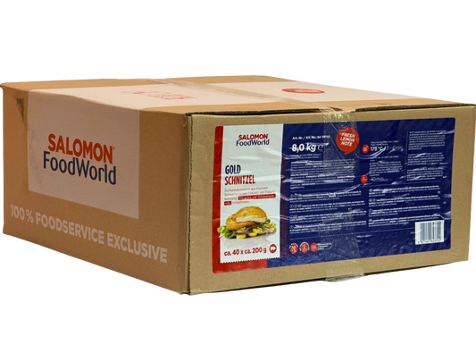 40x200g Salomon Schweine Lachs Schnitzel Paniert