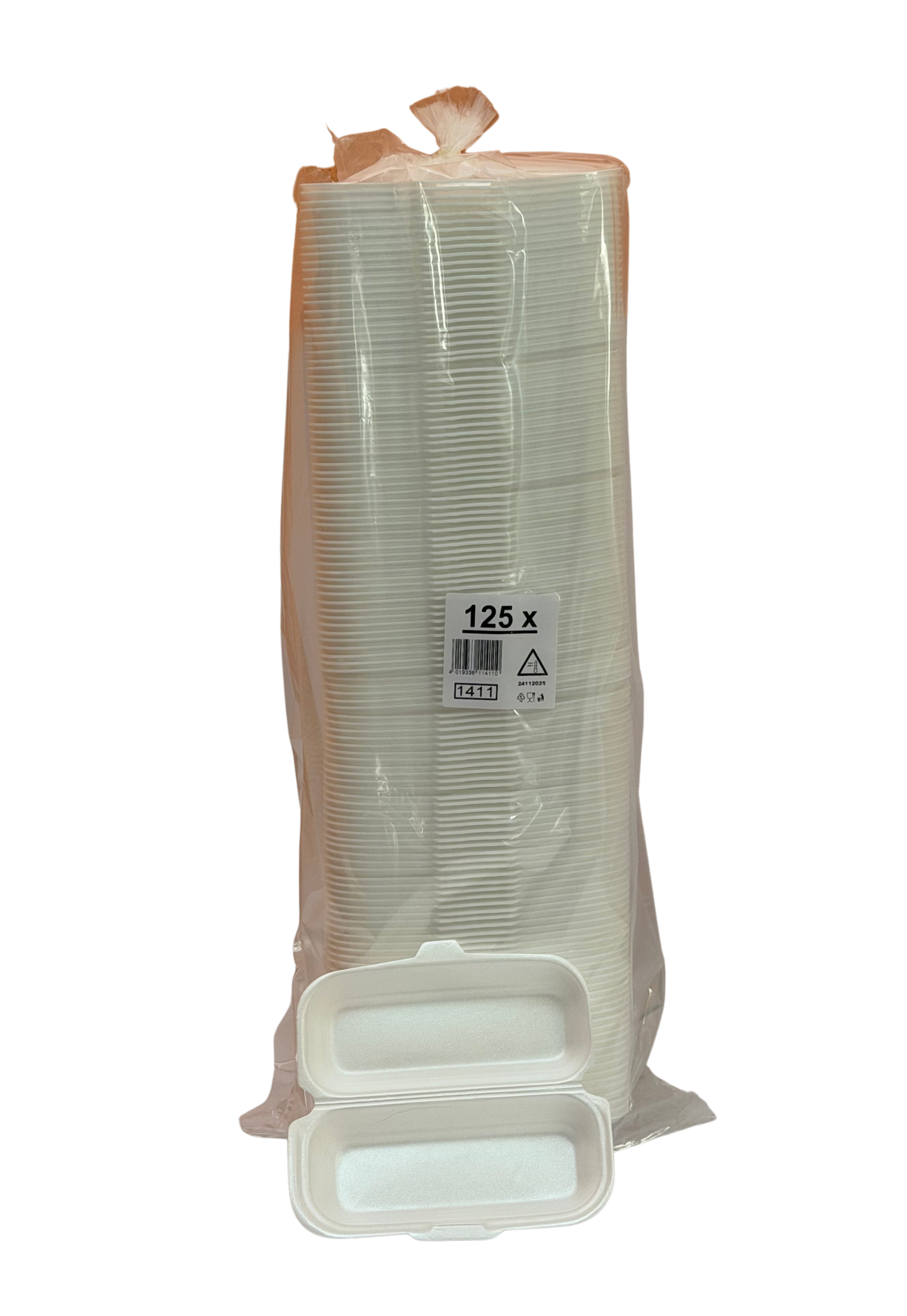 Hot Dog Box Weiss 125Stk. 234010 HP7 1411