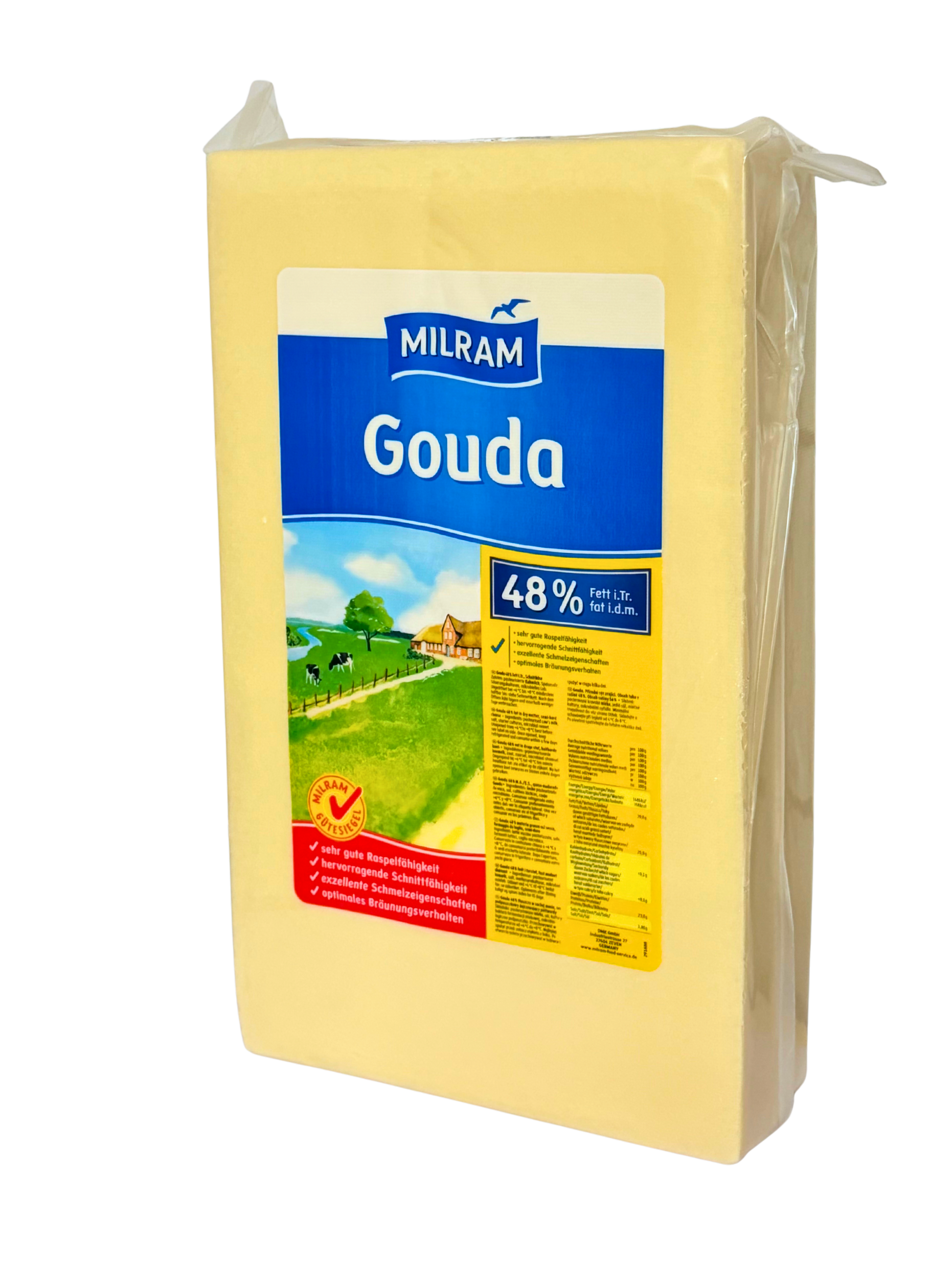 Milram Gouda Folienblock ca. 15 kg