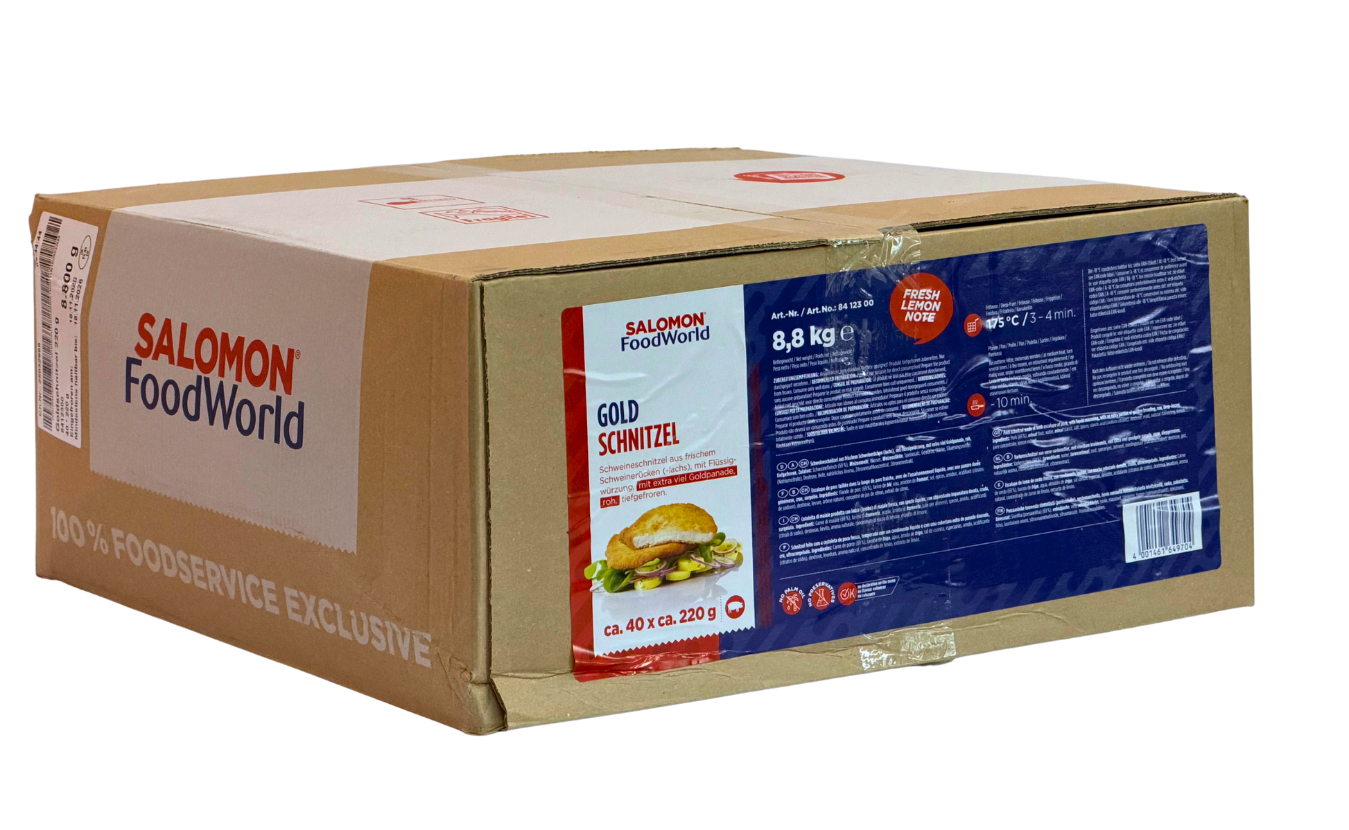 40x220g Salomon Schweine Lachs Schnitzel Paniert