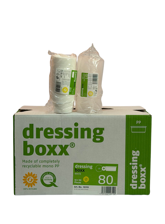 Verpackungsbecher m.D. 80ml Weiss 500Stk.10319