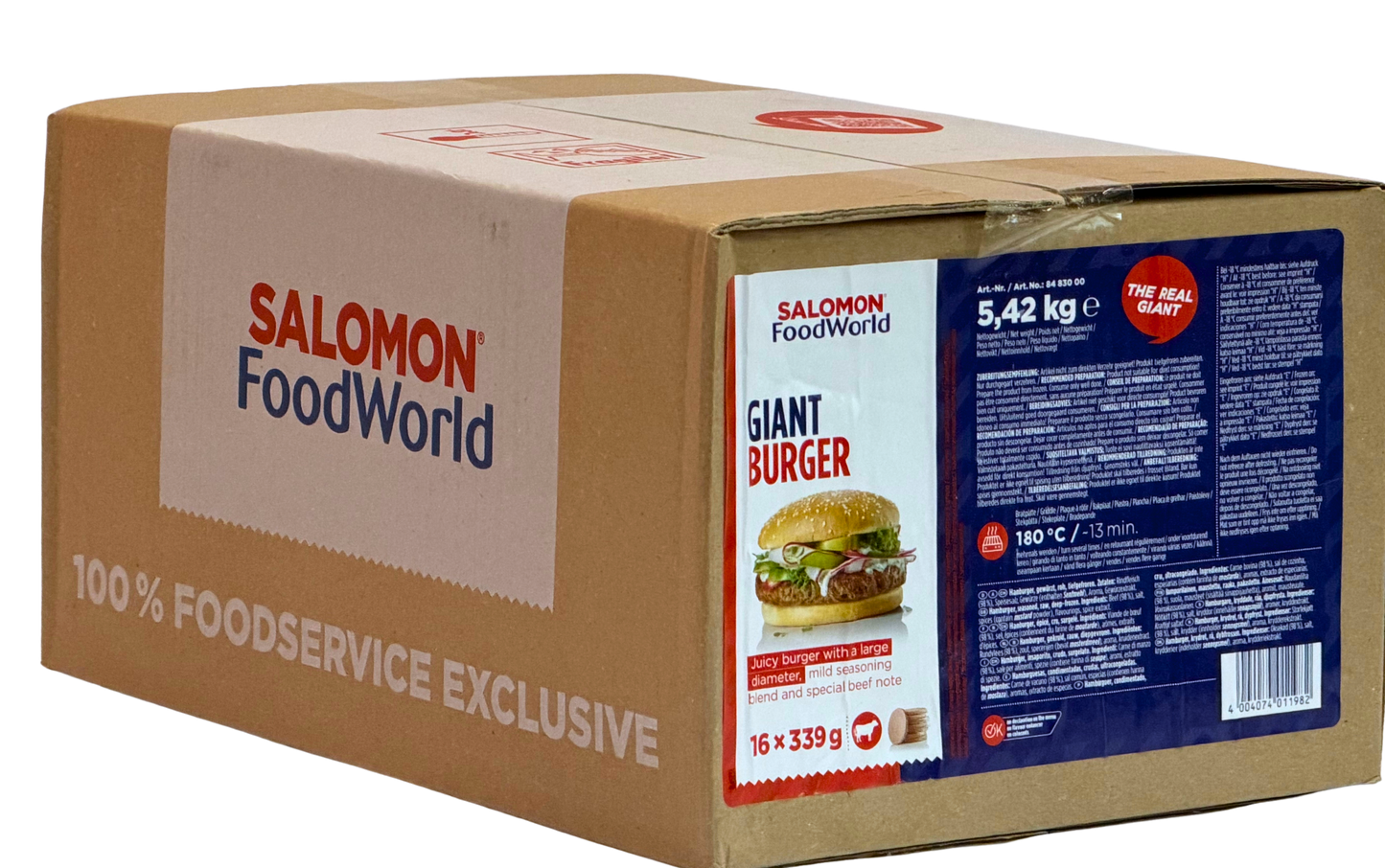 Giant Burger 16x339g Salomon