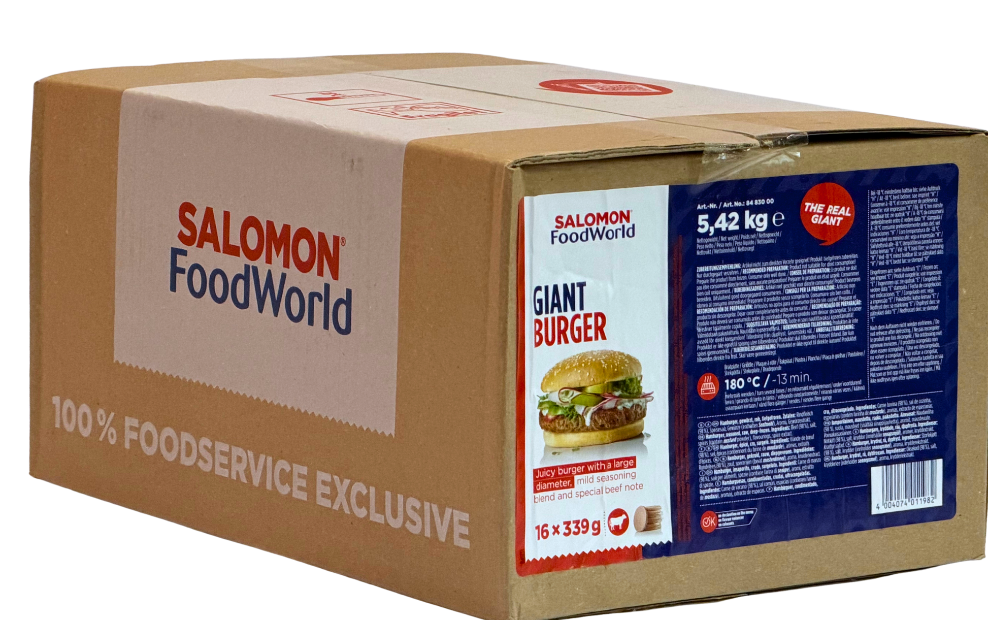 Giant Burger 16x339g Salomon