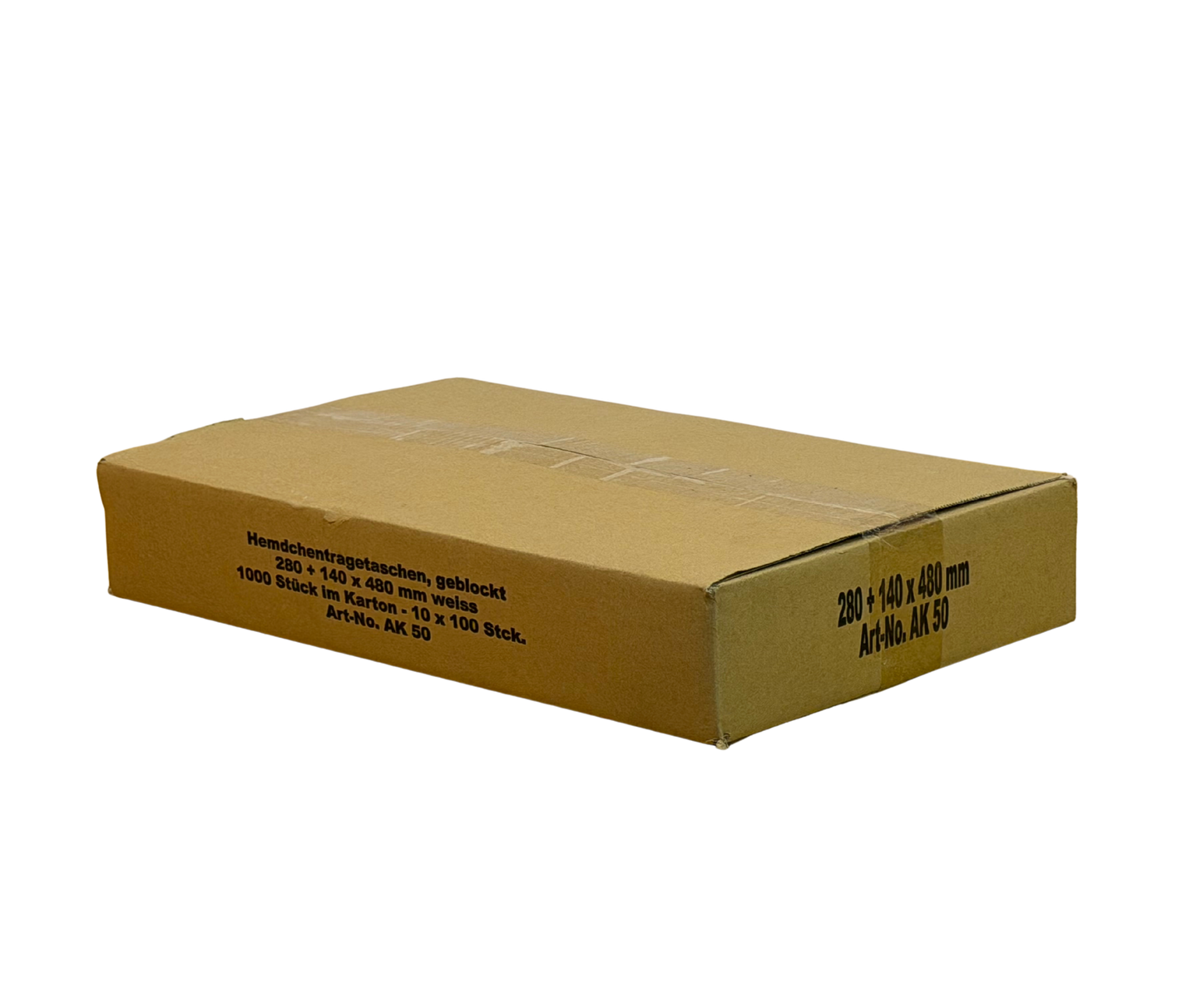 Tragetaschen Extrastark 28+14x48cm 1000Stk AK50