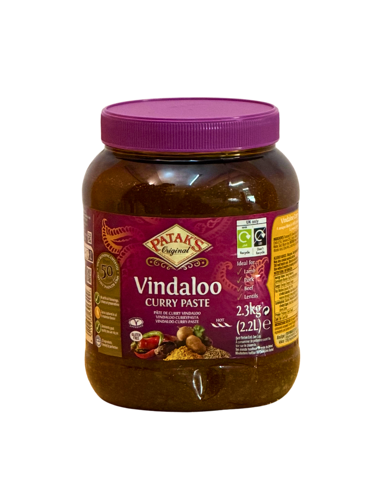 Patak Vindaloo Paste 2,3 Kg