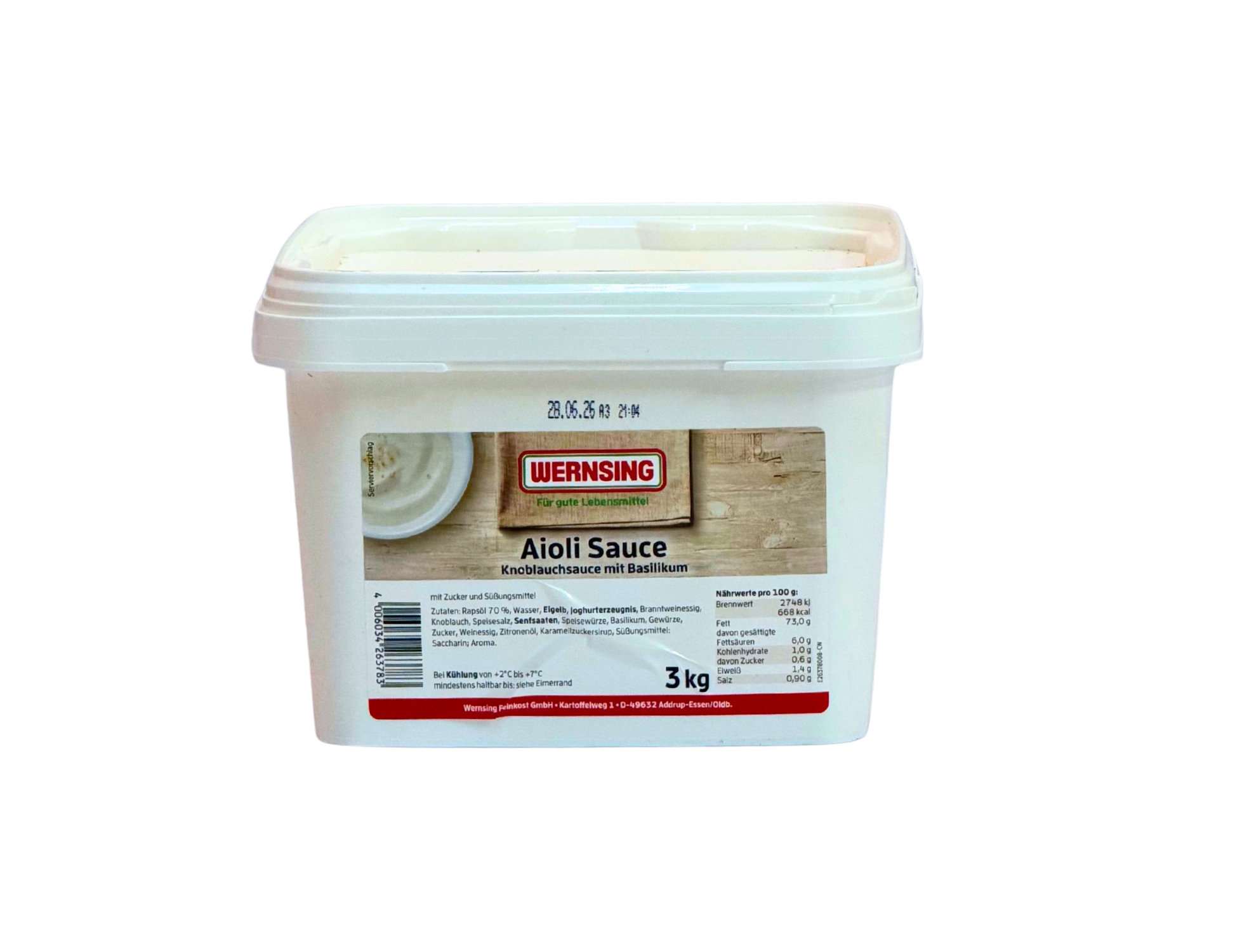 Wernsing Aioli Sauce 3kg