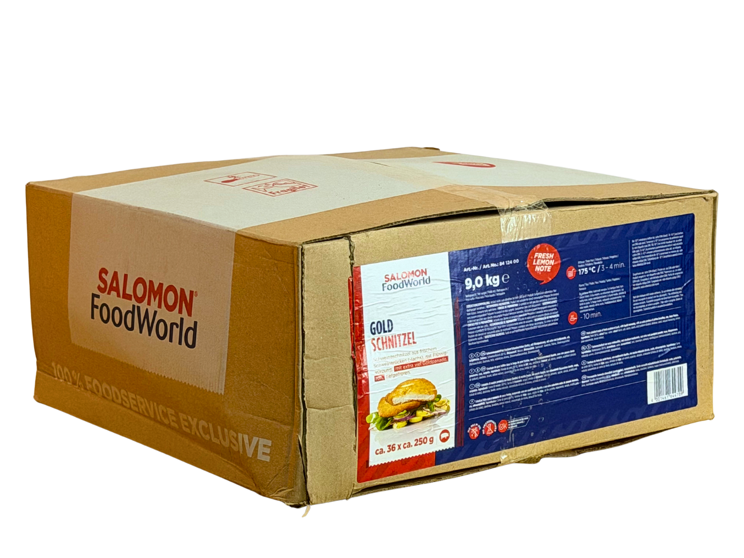 36x250g Salomon Schweine Lachs Schnitzel Paniert