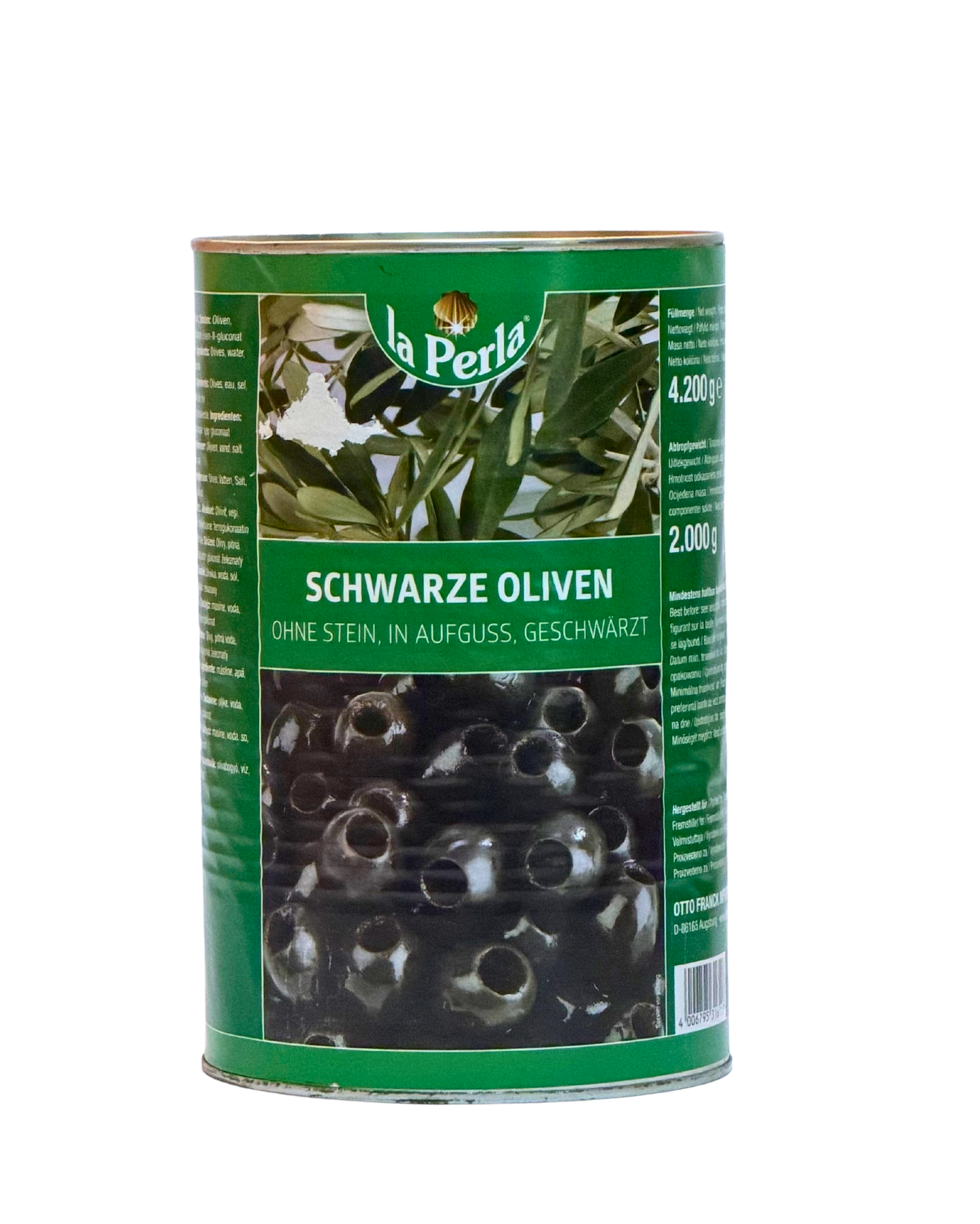 Oliven Schwarz ohne Stein 4250ml