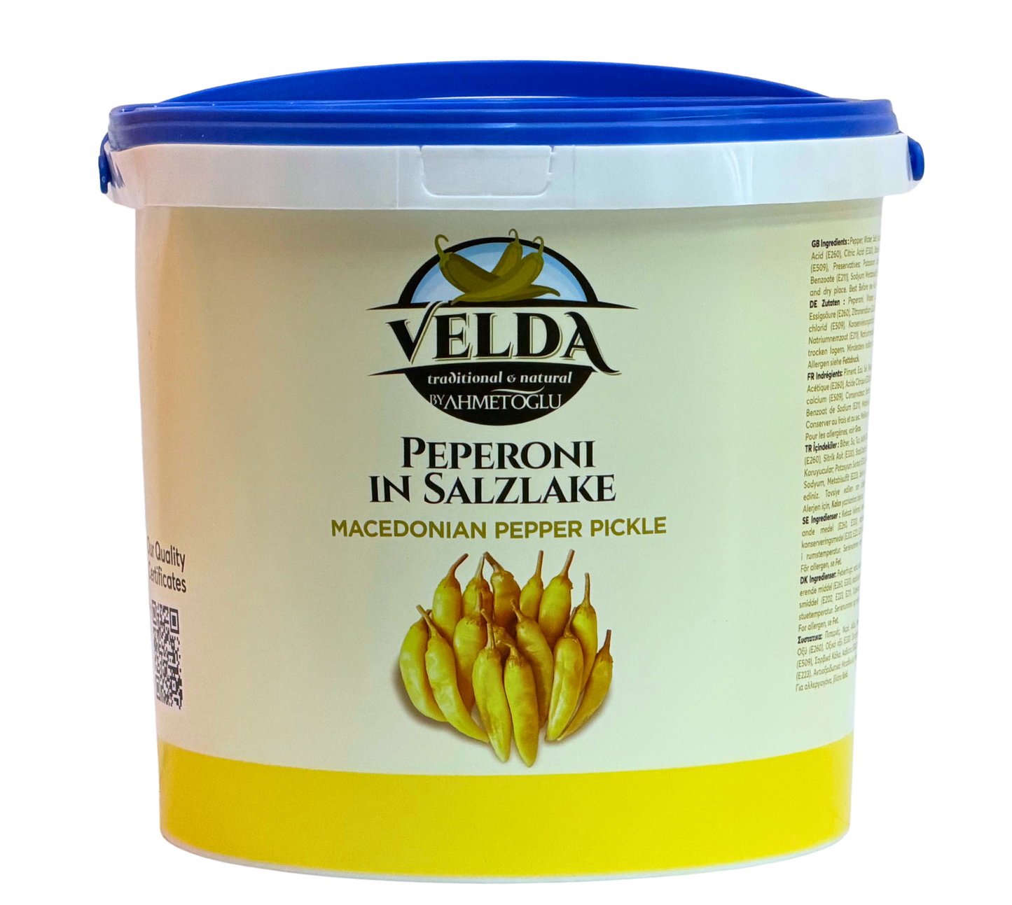 NikosVelda Milde Peperoni 15kg Eimer