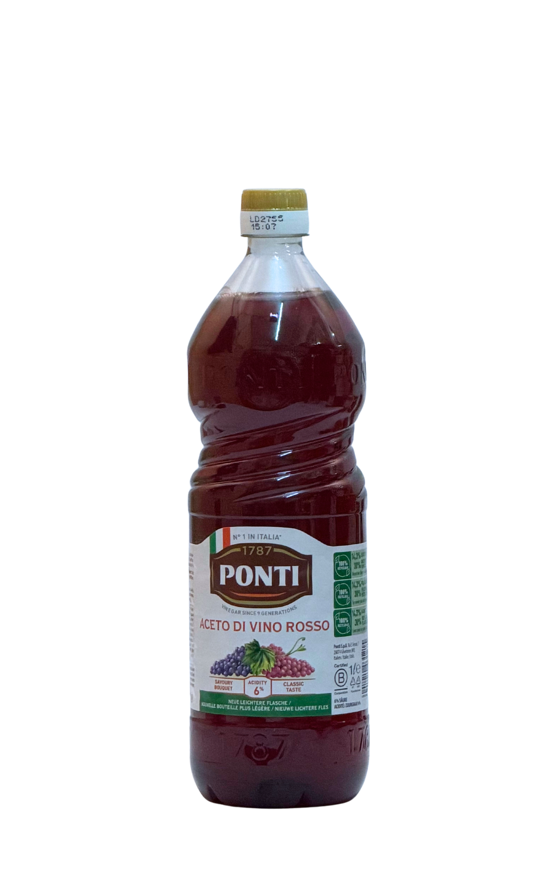 Ponti Rotweinessig 1L