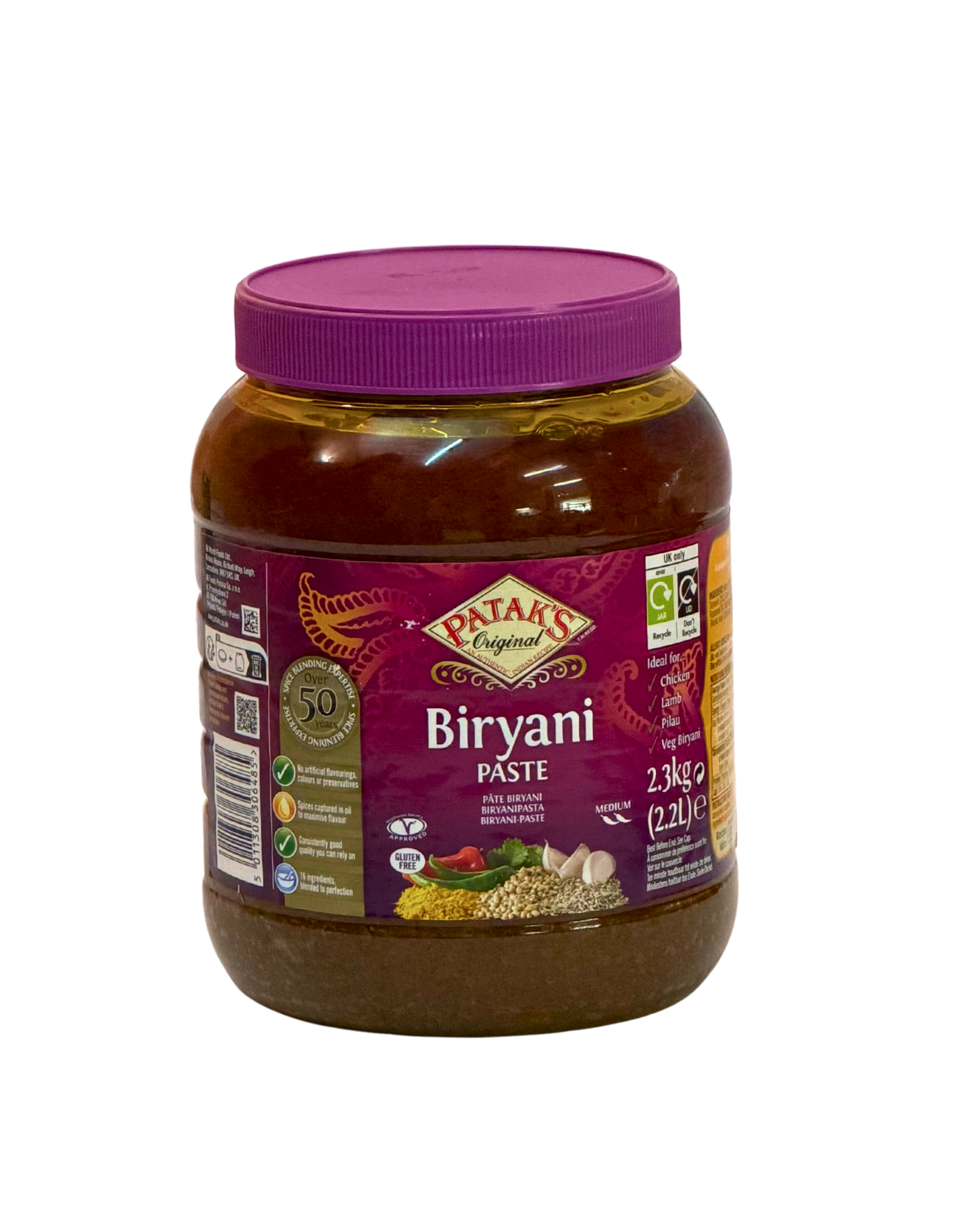 Patak Biryani Paste 2495g 2,3 kg