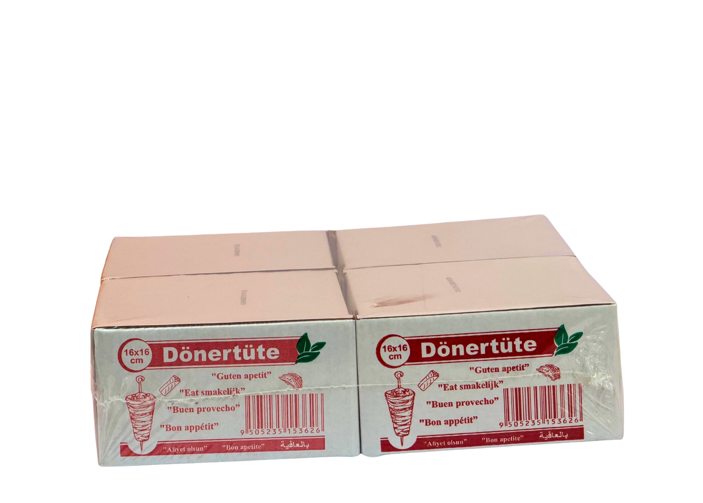 Dönertten fettdicht 16x16cm 4 X 1 Kg