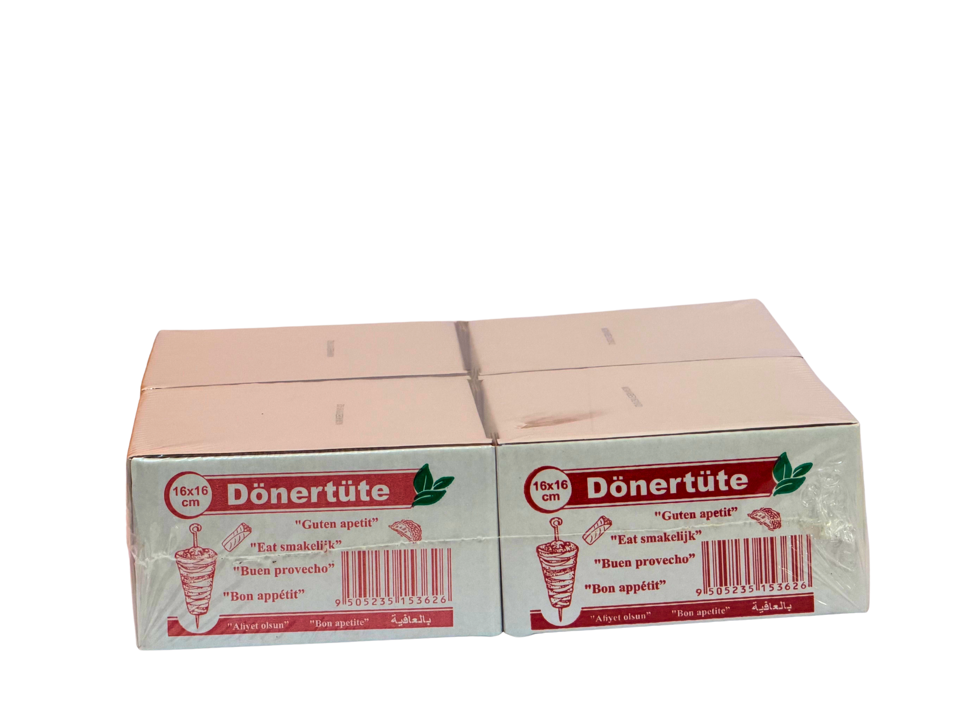 Dönertten fettdicht 16x16cm 4 X 1 Kg