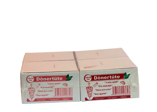 Dönertten fettdicht 16x16cm 4 X 1 Kg