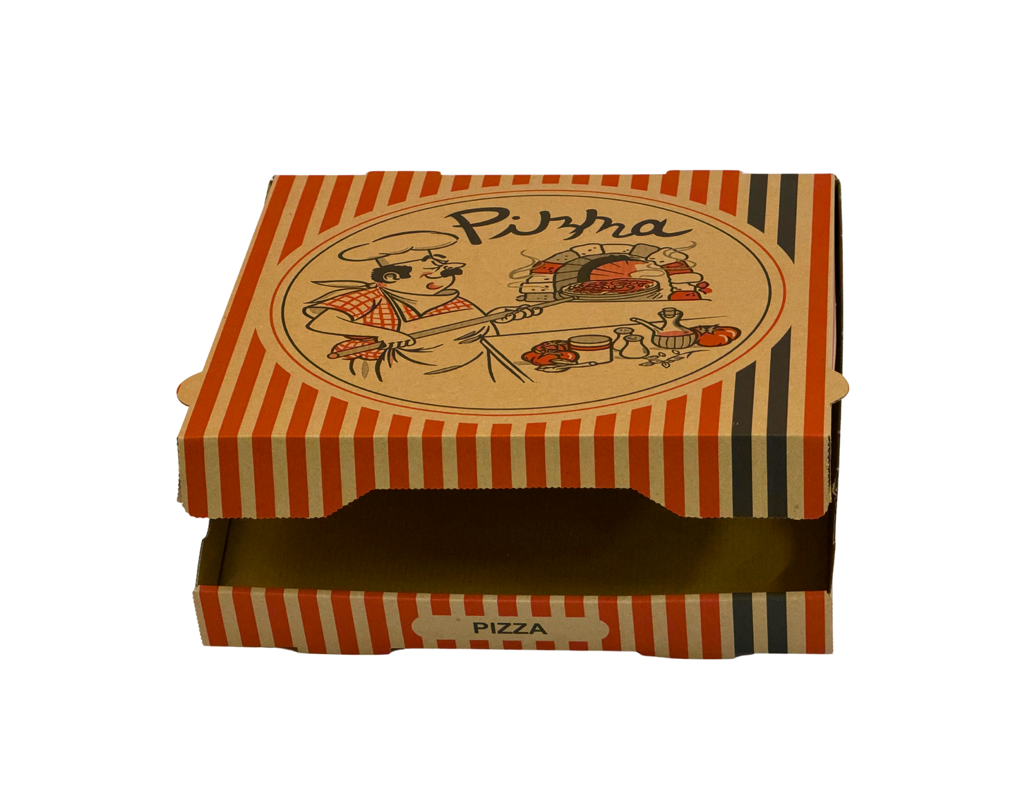 Pizzabox 24x24x4 Braun 100Stk. TOP C26605