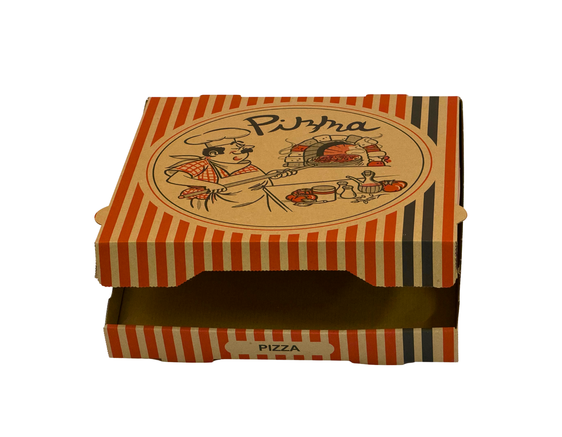 Pizzabox 28x28x4 Braun 100Stk. TOP C25324