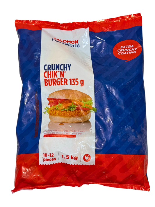 135g Salomon Crunchy Chic ken Burger 1,5Kg