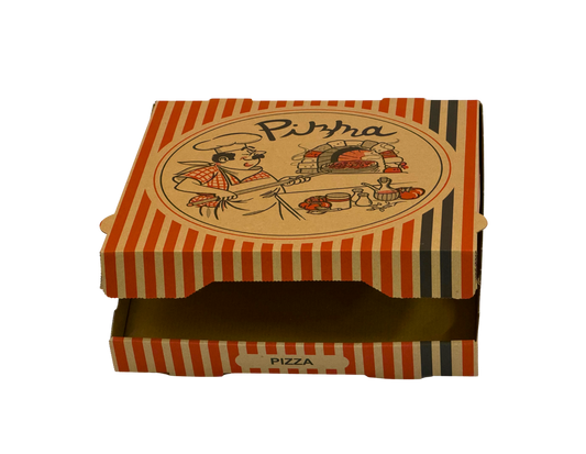 Pizzabox 20x20x4 Braun 100Stk. TOP C19957