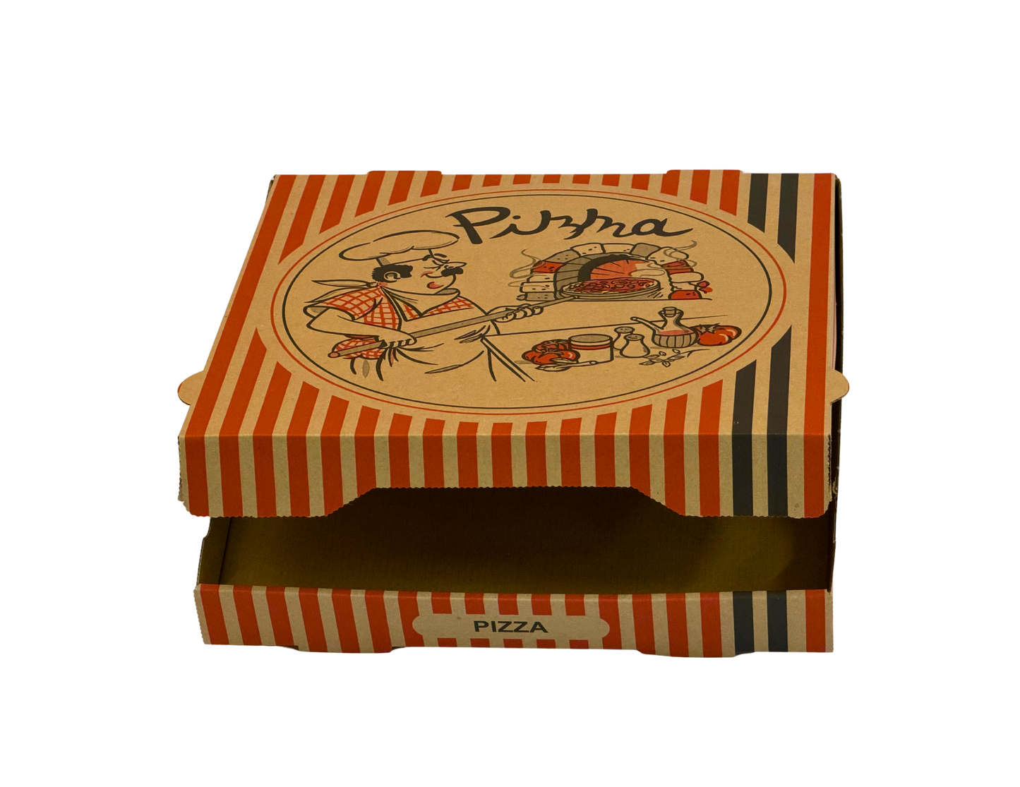 Pizzabox 32x32x4 Braun 100Stk. TOP C25323