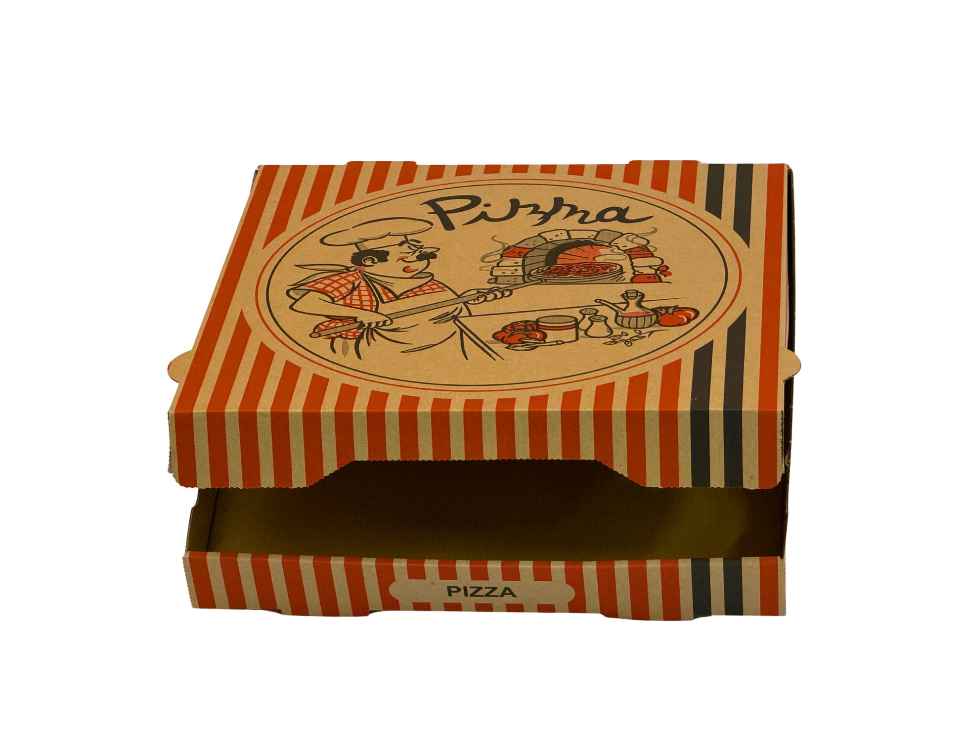 Pizzabox 32x32x4 Braun 100Stk. TOP C25323