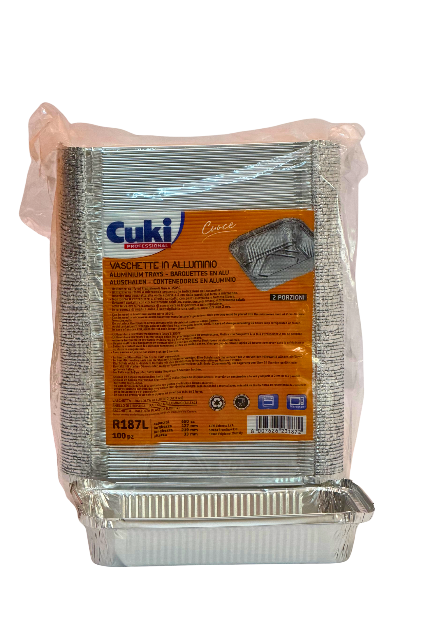 R187Alu Nudelschale 100Stk.