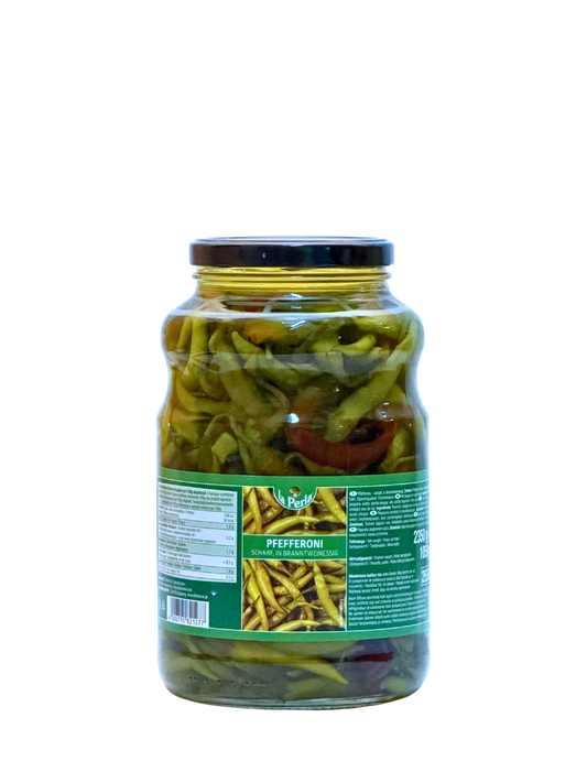 La perla Pfefferoni Grn scharf 2650ml Glas