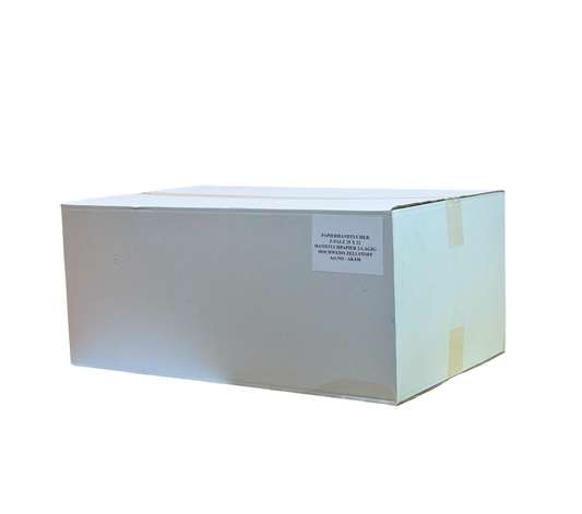 Weisse Papierhandtcher 2 Lagig 25x22cm 20x160 AK430
