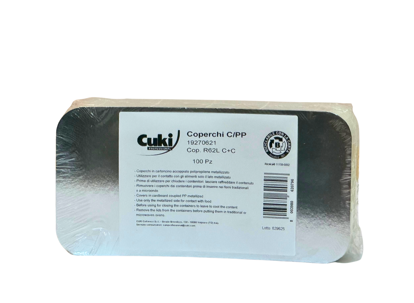 114901 R62LDeckel fr Nudelschale 100Stk.