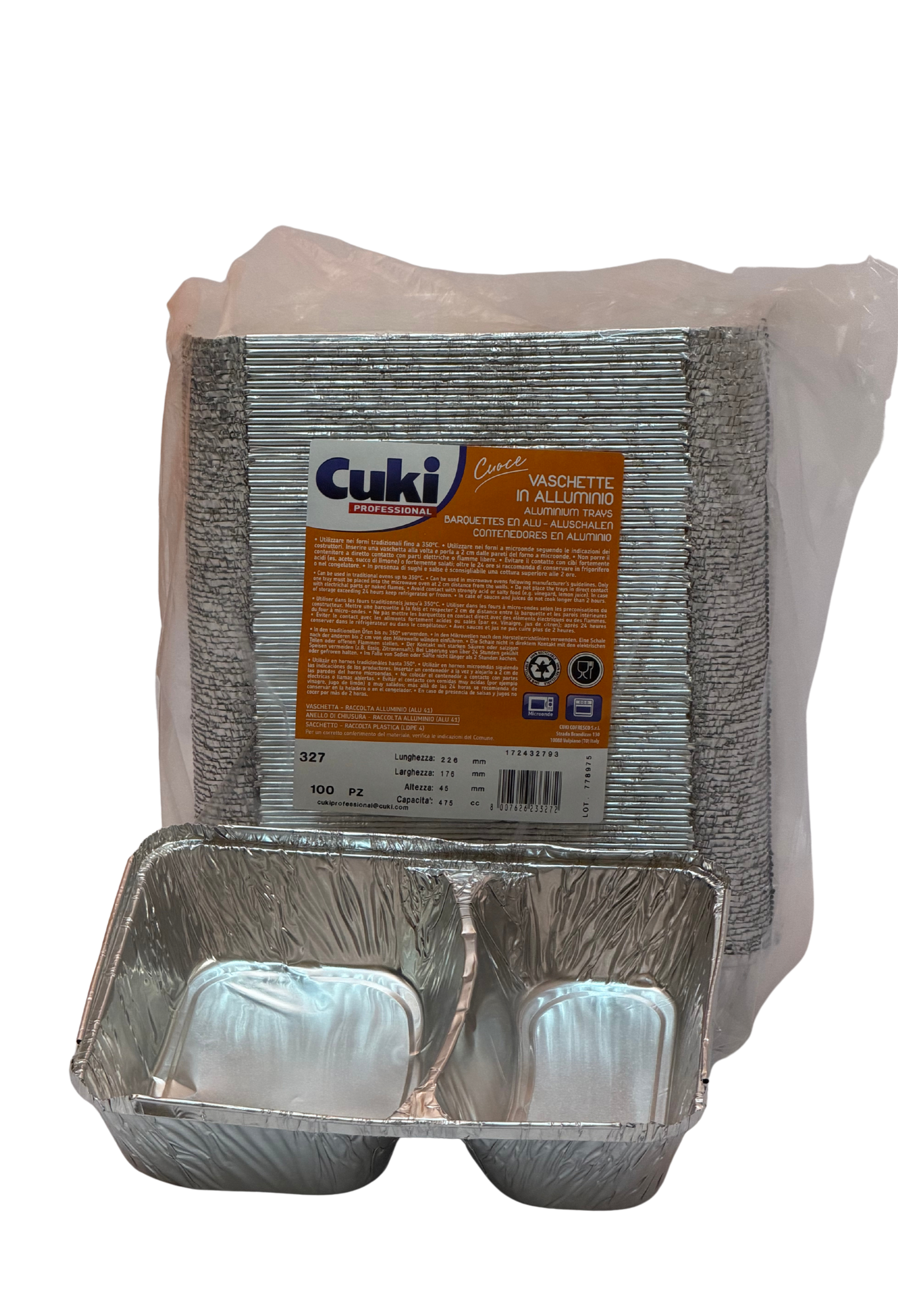 327 Alu Menschale 2get. 475710cc 100Stk.