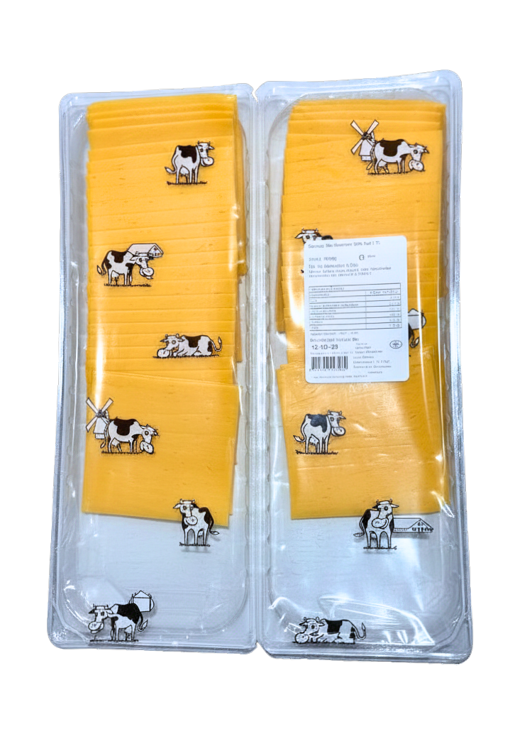 Cheddar käsescheiben 50x20gm