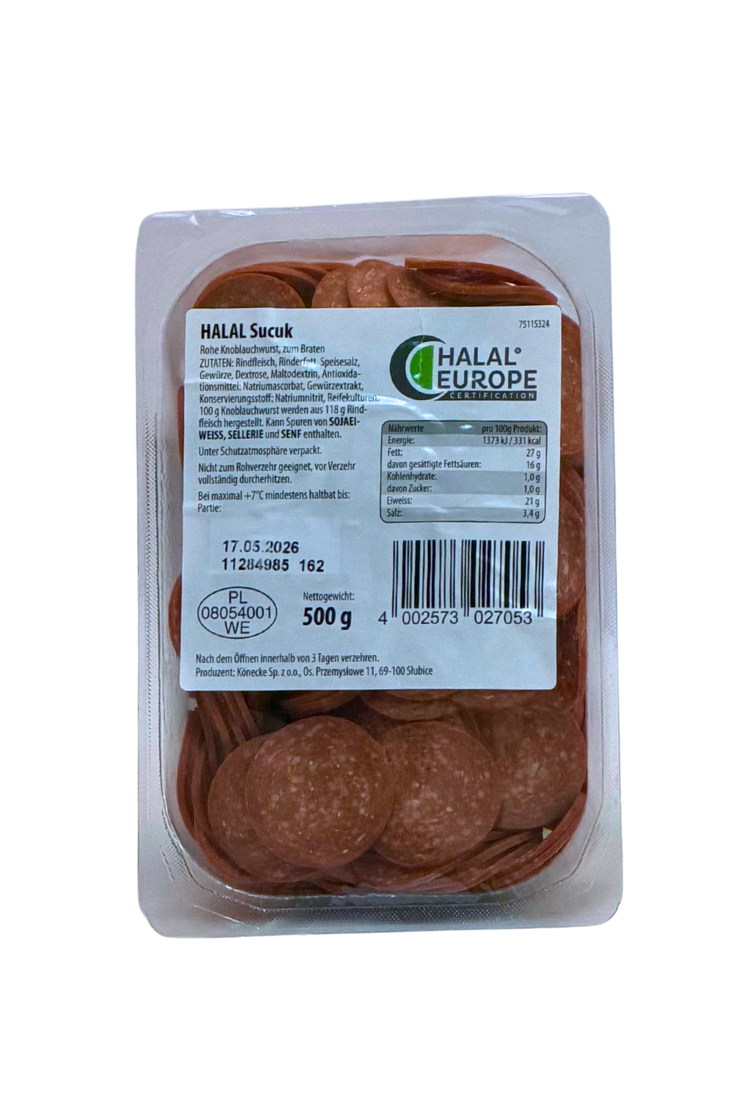 Halal Sucuk 500gm