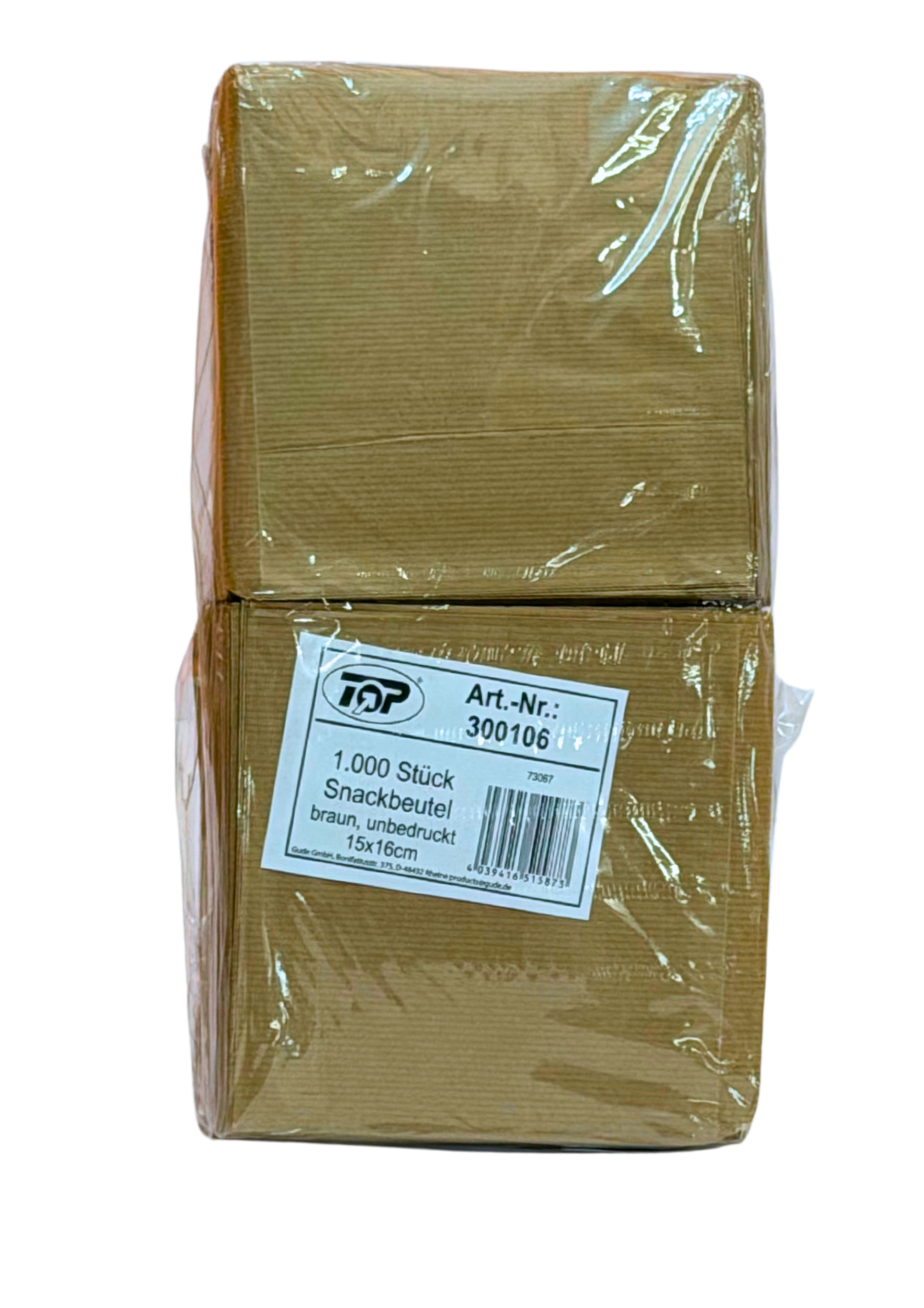 Hamburgertten Snackbeutl 15x16cm Braun 1000Stk.