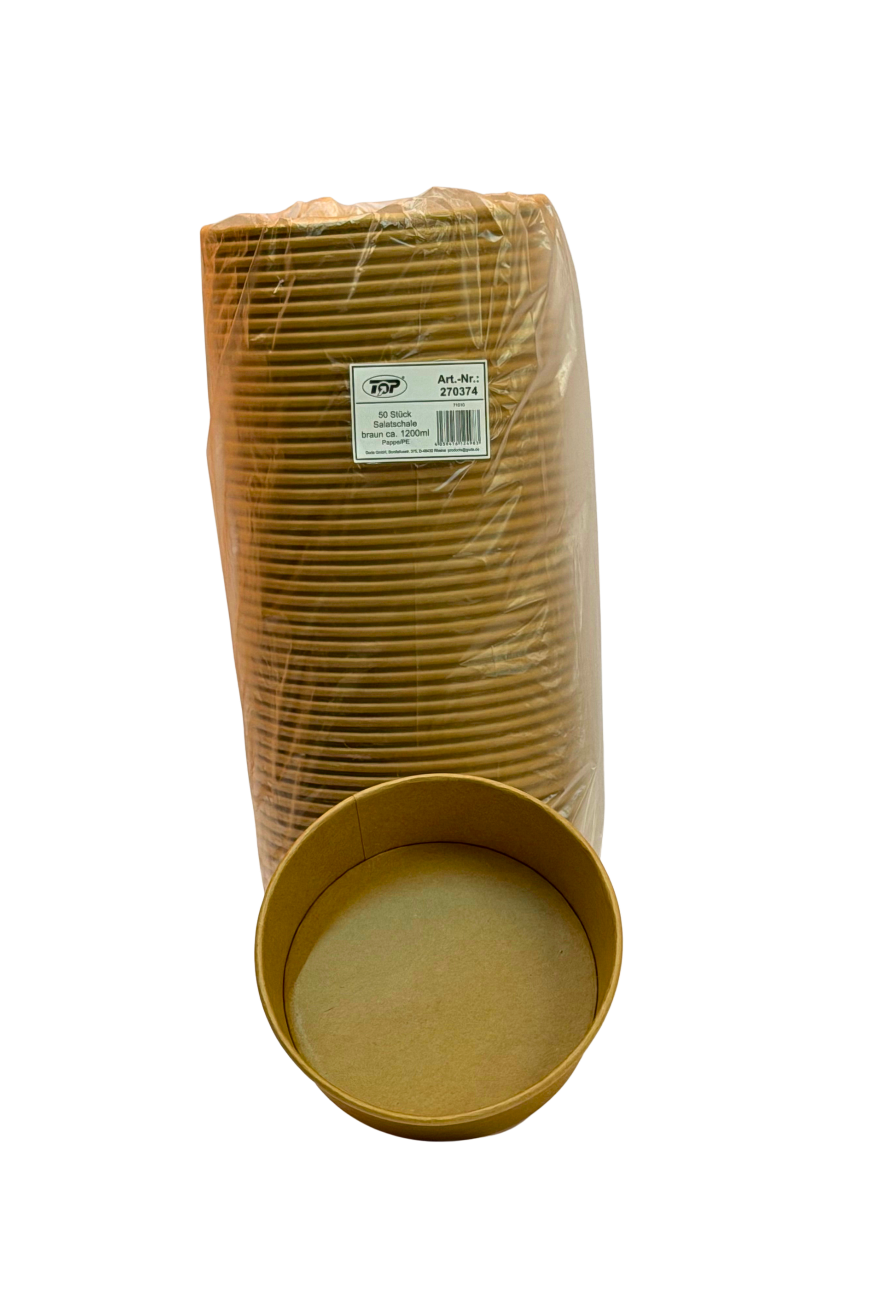 Salatschale Braun 12001300 ml 50Stk.
