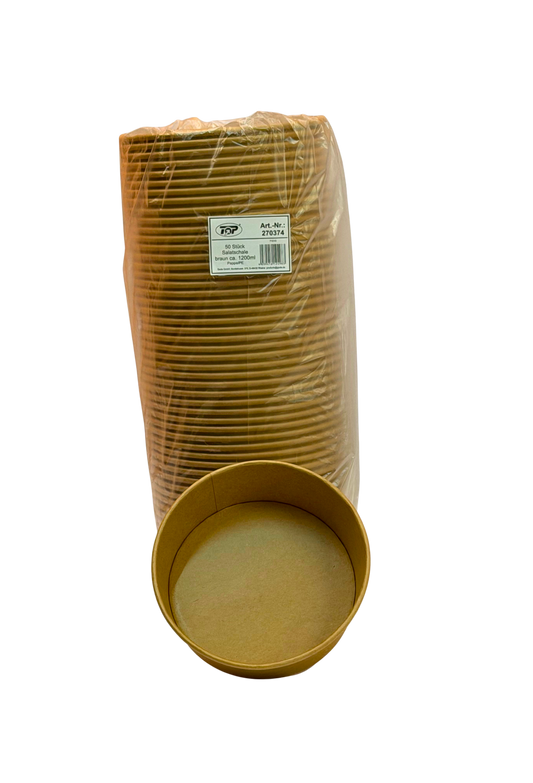 Salatschale Braun 12001300 ml 50Stk.