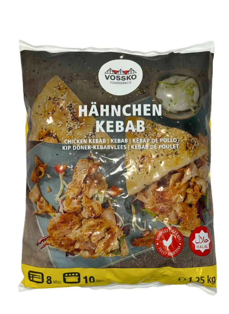 1,25Kg Vossko Dönerfleish Hähnchen Halal